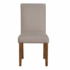 Budget 🌟 Dorel Asia Dorel Living Parsons Linen Dining Chairs In Taupe (Set Of 2) 🧨 -Cheap Office Chairs Store 1378000 2 L