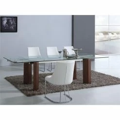 Coupon ⌛ Casabianca Furniture Modern Creek Faux Leather Dining Chair In White 🛒 -Cheap Office Chairs Store 1386738 5 L