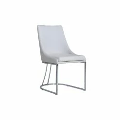 Coupon ⌛ Casabianca Furniture Modern Creek Faux Leather Dining Chair In White 🛒 -Cheap Office Chairs Store 1386738 7 L