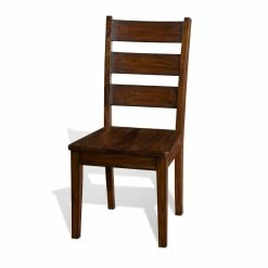 Promo 👍 Sunny Designs Tuscany 40" Mahogany Wood Ladderback Chair In Medium Brown 🔥 -Cheap Office Chairs Store 1424838 2 L