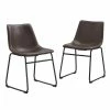 Promo 🔔 Walker Edison Faux Leather Dining Chair In Brown - Set Of 2 🔔 1 Promo 🔔 Walker Edison Faux Leather Dining Chair In Brown - Set Of 2 🔔 -Cheap Office Chairs Store 1441235 L