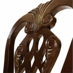 Promo ❤️ Furniture Of America Wilson Wood Dining Arm Chair In Brown Cherry (Set Of 2) 🛒 -Cheap Office Chairs Store 1444688 3 L