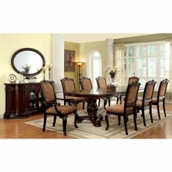 Outlet 😍 Furniture Of America Ramsaran Fabric Dining Chair In Brown Cherry (Set Of 2) 💯 -Cheap Office Chairs Store 1444738 3 L