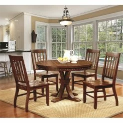 Best Pirce 🤩 Furniture Of America Duran Transitional Wood Dining Chair In Brown (Set Of 2) ✨ -Cheap Office Chairs Store 1444854 3 L