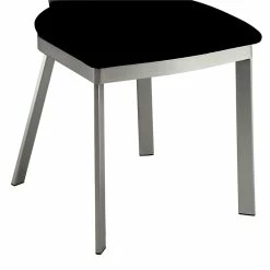 Flash Sale 🎉 Furniture Of America Lopez Stainless Steel Dining Chair In Silver (Set Of 2) 👏 -Cheap Office Chairs Store 1444987 5 L