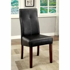 New 🛒 Furniture Of America Rosa Faux Leather Dining Chair In Brown Cherry (Set Of 2) 🌟 9 New 🛒 Furniture Of America Rosa Faux Leather Dining Chair In Brown Cherry (Set Of 2) 🌟 -Cheap Office Chairs Store 1445047 1 L