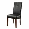 New 🛒 Furniture Of America Rosa Faux Leather Dining Chair In Brown Cherry (Set Of 2) 🌟 -Cheap Office Chairs Store 1445047 L