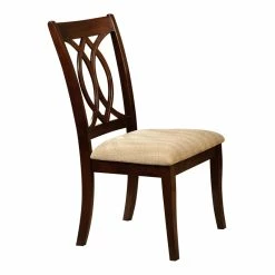 Brand new 😀 Furniture Of America Amersty Wood Dining Chair In Brown Cherry (Set Of 2) 😀 -Cheap Office Chairs Store 1464878 3 L