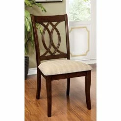 Brand new 😀 Furniture Of America Amersty Wood Dining Chair In Brown Cherry (Set Of 2) 😀 -Cheap Office Chairs Store 1464878 L
