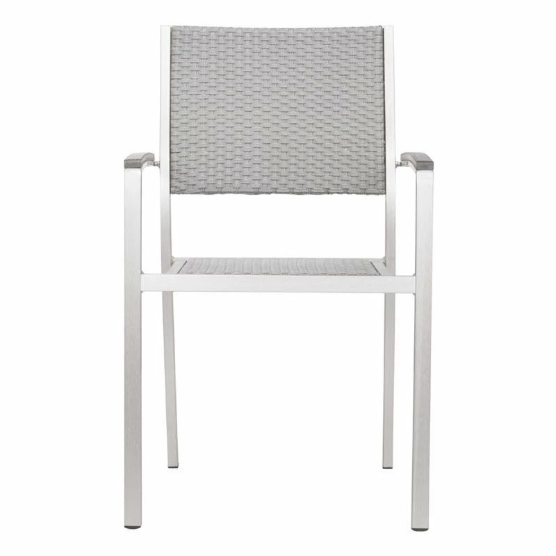 Best Sale ๐งจ Brika Home ArmDining Chair In Brushed Aluminum ๐ 3 Best Sale ๐งจ Brika Home ArmDining Chair In Brushed Aluminum ๐