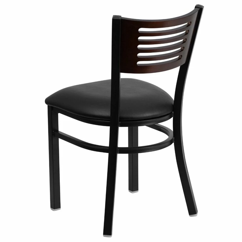 Coupon ๐ Flash Furniture Metal Restaurant Dining Chair In Black And Walnut โจ 5 Coupon ๐ Flash Furniture Metal Restaurant Dining Chair In Black And Walnut โจ - Image 3