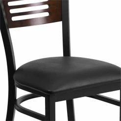 Coupon ๐ Flash Furniture Metal Restaurant Dining Chair In Black And Walnut โจ 12 Coupon ๐ Flash Furniture Metal Restaurant Dining Chair In Black And Walnut โจ -Cheap Office Chairs Store 1522522 4 L