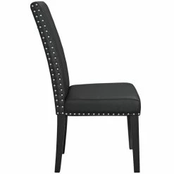 Cheap 👏 Modway Parcel Faux Leather Dining Side Chair In Black 💯 -Cheap Office Chairs Store 1530606 1 L