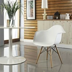 Cheapest 🔥 Modway Pyramid Dining Arm Chair In White ✨ -Cheap Office Chairs Store 1530823 3 L