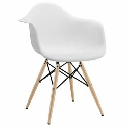 Cheapest 🔥 Modway Pyramid Dining Arm Chair In White ✨