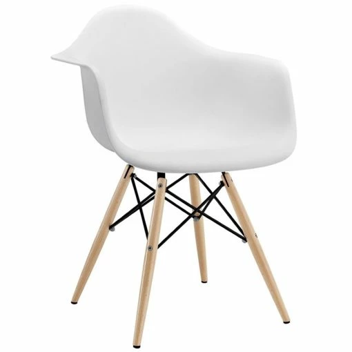 Cheapest 🔥 Modway Pyramid Dining Arm Chair In White ✨ -Cheap Office Chairs Store 1530823 L