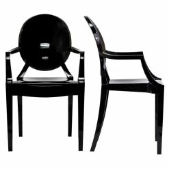 New 🤩 Modway Casper Dining Arm Chair In Black (Set Of 2) 🎁