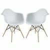 New 🎁 Modway Pyramid Dining Arm Chair In White (Set Of 2) 🎁 1 New 🎁 Modway Pyramid Dining Arm Chair In White (Set Of 2) 🎁 -Cheap Office Chairs Store 1531111 L