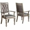 Best Sale 🥰 Bowery Hill Tufted Dining Arm Chair In Metallic Platinum 🥰 1 Best Sale 🥰 Bowery Hill Tufted Dining Arm Chair In Metallic Platinum 🥰 -Cheap Office Chairs Store 1538894 L