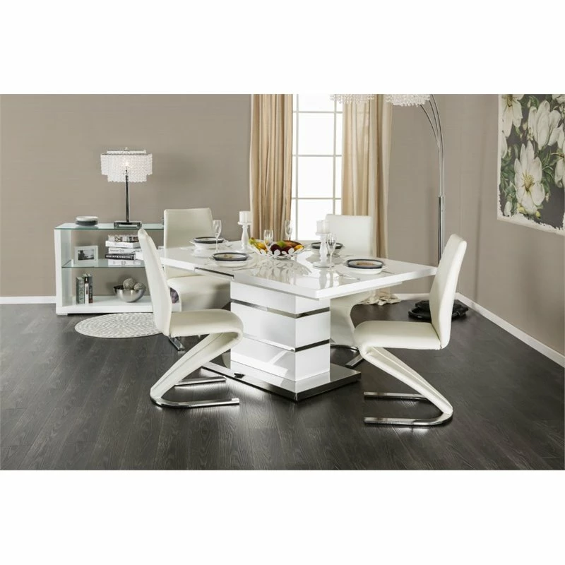 Deals 🔥 Furniture Of America Verdell Faux Leather Dining Chair In White (Set Of 2) 😉 4 Deals 🔥 Furniture Of America Verdell Faux Leather Dining Chair In White (Set Of 2) 😉 - Image 2