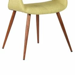 Outlet 😍 Armen Living Phoebe Dining Chair In Walnut And Green 😉 -Cheap Office Chairs Store 1544887 7 L