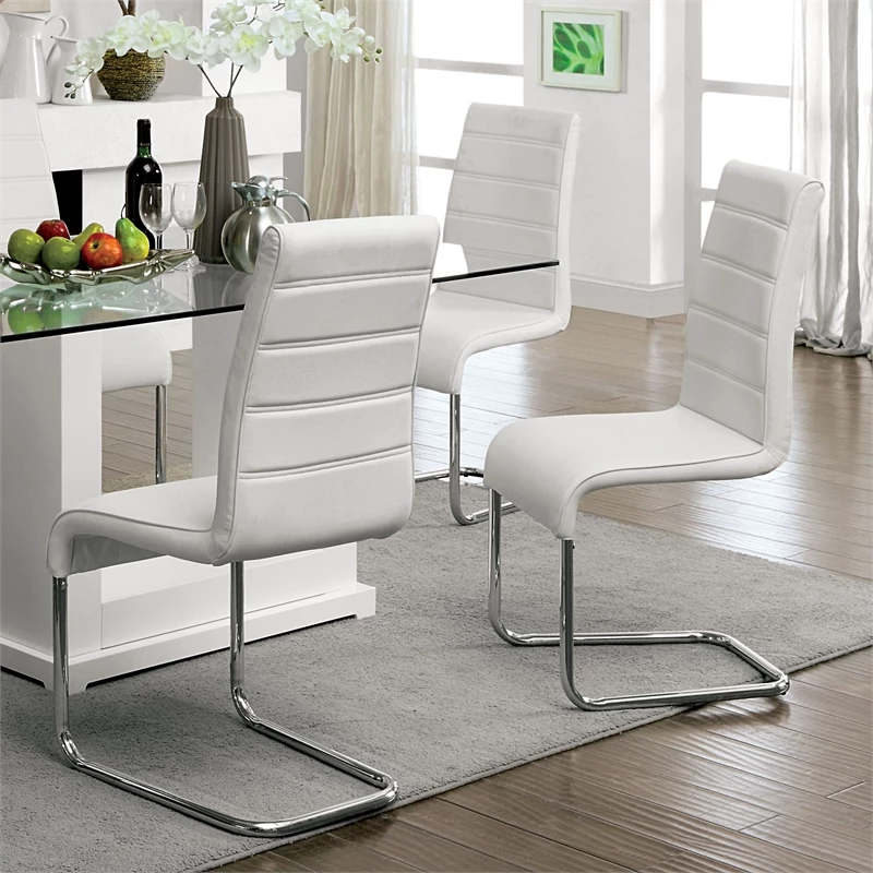 Cheapest 🌟 Furniture Of America Dorazio Faux Leather Dining Chairs In White (Set Of 2) ✔️ 7 Cheapest 🌟 Furniture Of America Dorazio Faux Leather Dining Chairs In White (Set Of 2) ✔️ - Image 5