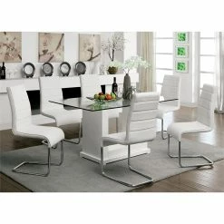 Cheapest 🌟 Furniture Of America Dorazio Faux Leather Dining Chairs In White (Set Of 2) ✔️ 18 Cheapest 🌟 Furniture Of America Dorazio Faux Leather Dining Chairs In White (Set Of 2) ✔️ -Cheap Office Chairs Store 1565502 93 L