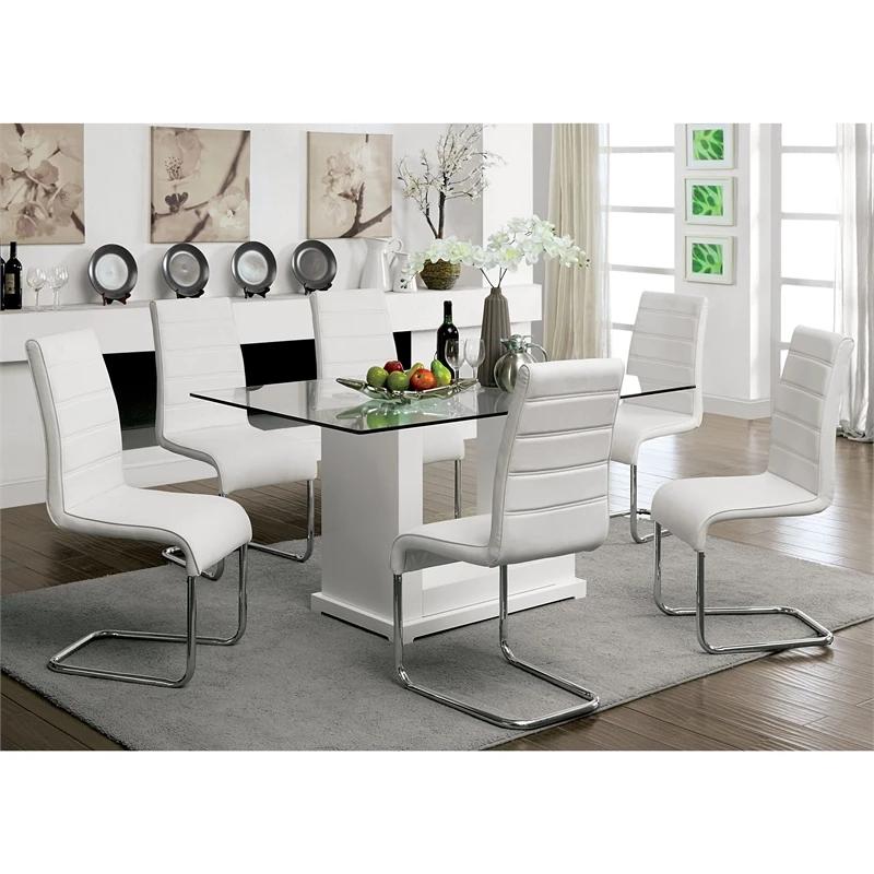 Cheapest 🌟 Furniture Of America Dorazio Faux Leather Dining Chairs In White (Set Of 2) ✔️ 9 Cheapest 🌟 Furniture Of America Dorazio Faux Leather Dining Chairs In White (Set Of 2) ✔️ - Image 7