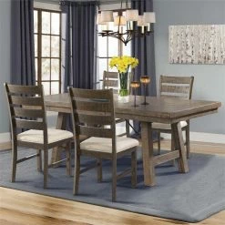 Buy 🌟 Picket House Furnishings Dex Ladder Back Dining Side Chair In Walnut (Set Of 2) 🔔 -Cheap Office Chairs Store 1634591 12 L