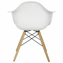 Brand new 🔥 Hodedah Arm Bucket Seat Studio Dining Chair In White 💯 -Cheap Office Chairs Store 1644225 5 L
