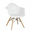 Brand new 🔥 Hodedah Arm Bucket Seat Studio Dining Chair In White 💯