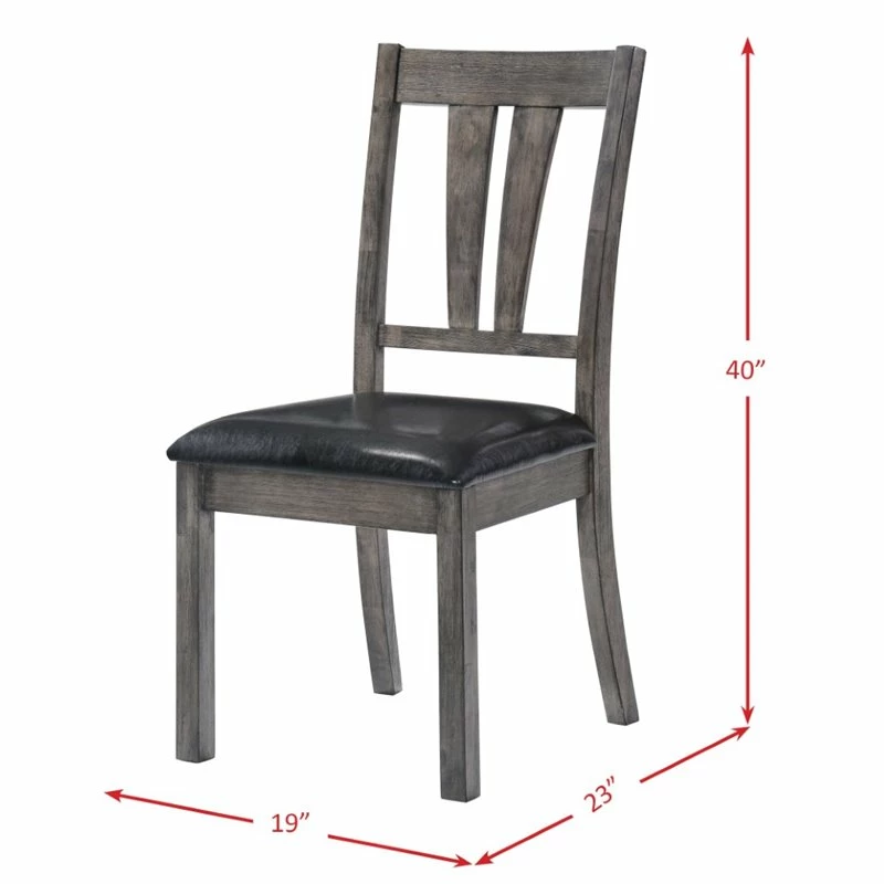 Outlet ๐ Picket House Furnishings Grayson Faux Leather Dining Chair In Gray (Set Of 2) โ๏ธ 8 Outlet ๐ Picket House Furnishings Grayson Faux Leather Dining Chair In Gray (Set Of 2) โ๏ธ - Image 6