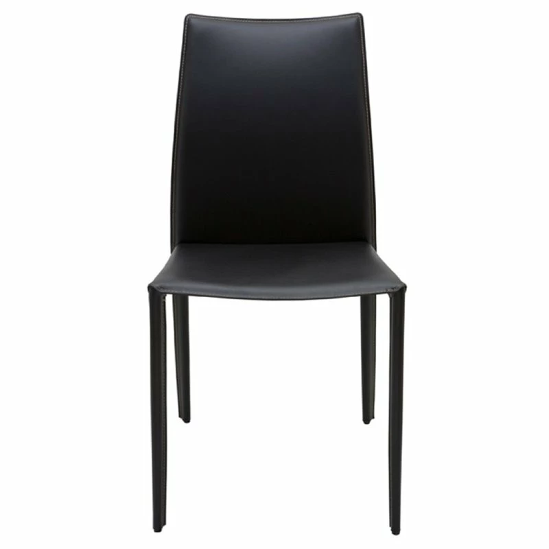 Deals ๐งจ Nuevo Sienna Leather Dining Side Chair In Black ๐คฉ 4 Deals ๐งจ Nuevo Sienna Leather Dining Side Chair In Black ๐คฉ - Image 2
