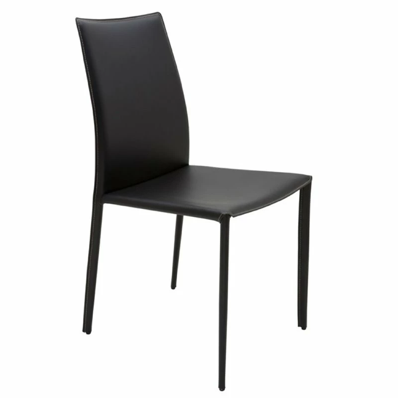 Deals ๐งจ Nuevo Sienna Leather Dining Side Chair In Black ๐คฉ 3 Deals ๐งจ Nuevo Sienna Leather Dining Side Chair In Black ๐คฉ