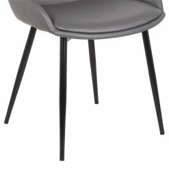 Best Sale ✔️ Armen Living Mia Faux Leather Dining Chair In Gray 💯 15 Best Sale ✔️ Armen Living Mia Faux Leather Dining Chair In Gray 💯 -Cheap Office Chairs Store 1658630 6 L