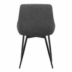 Coupon 🎉 Armen Living Mia Fabric UpholsteredDining Chair In Charcoal ❤️ -Cheap Office Chairs Store 1658631 4 L