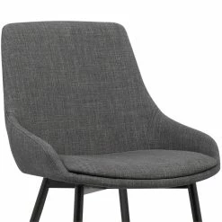 Coupon 🎉 Armen Living Mia Fabric UpholsteredDining Chair In Charcoal ❤️ -Cheap Office Chairs Store 1658631 5 L