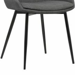 Coupon 🎉 Armen Living Mia Fabric UpholsteredDining Chair In Charcoal ❤️ -Cheap Office Chairs Store 1658631 7 L