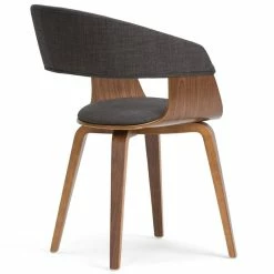 Brand new ✔️ Simpli Home Lowell Bentwood Dining Arm Chair In Charcoal Gray And Natural 😀 -Cheap Office Chairs Store 1663792 2 L