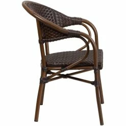 New 😀 Flash Furniture Milano Rattan Patio Dining Arm Chair In Dark Brown (Set Of 3) 🔥 8 New 😀 Flash Furniture Milano Rattan Patio Dining Arm Chair In Dark Brown (Set Of 3) 🔥 -Cheap Office Chairs Store 1677361 2 L