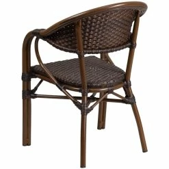 New 😀 Flash Furniture Milano Rattan Patio Dining Arm Chair In Dark Brown (Set Of 3) 🔥 9 New 😀 Flash Furniture Milano Rattan Patio Dining Arm Chair In Dark Brown (Set Of 3) 🔥 -Cheap Office Chairs Store 1677361 3 L