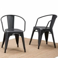 Cheapest 👏 Simpli Home Larkin Metal Dining Arm Chair In Black (Set Of 2) 🥰 9 Cheapest 👏 Simpli Home Larkin Metal Dining Arm Chair In Black (Set Of 2) 🥰 -Cheap Office Chairs Store 1691341 1 L
