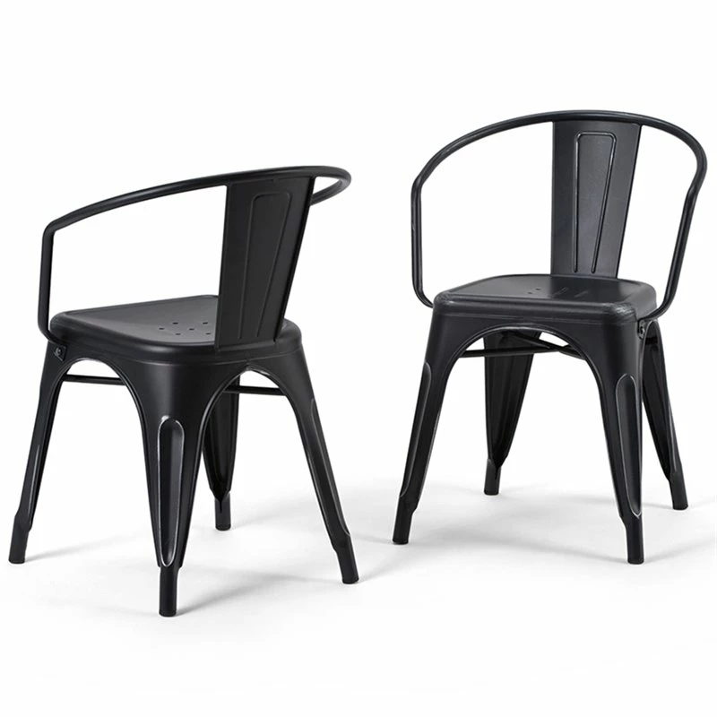 Cheapest 👏 Simpli Home Larkin Metal Dining Arm Chair In Black (Set Of 2) 🥰 3 Cheapest 👏 Simpli Home Larkin Metal Dining Arm Chair In Black (Set Of 2) 🥰