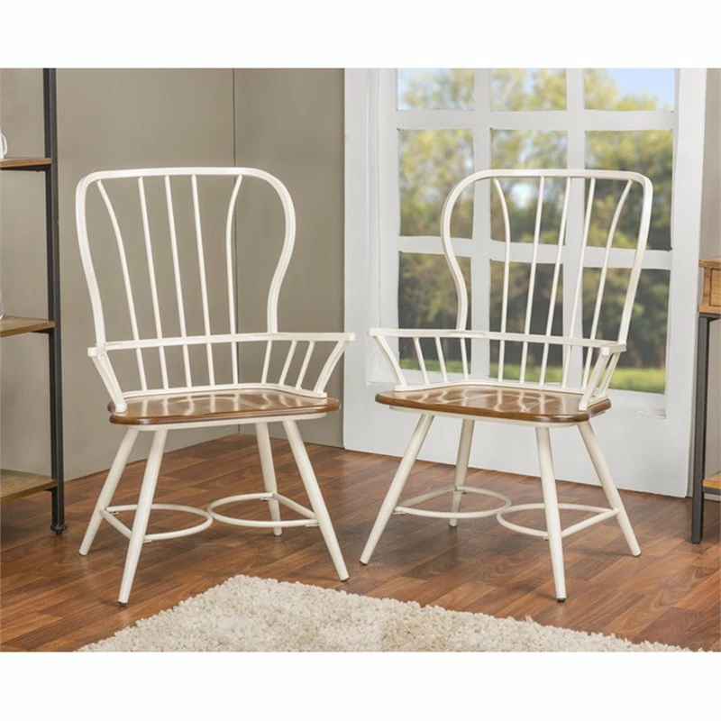 Brand new ๐คฉ Baxton Studio Longford Windsor Dining Arm Chair In White (Set Of 2) ๐ 4 Brand new ๐คฉ Baxton Studio Longford Windsor Dining Arm Chair In White (Set Of 2) ๐ - Image 2
