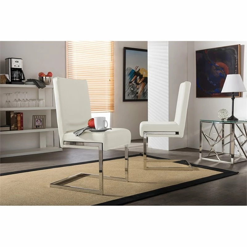 New ๐งจ Baxton Studio Toulan Faux Leather Dining Side Chair (Set Of 2) โ๏ธ 9 New ๐งจ Baxton Studio Toulan Faux Leather Dining Side Chair (Set Of 2) โ๏ธ - Image 7