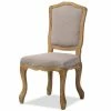 New 💯 Baxton Studio Chateauneuf Dining Side Chair In Oak And Beige ❤️ -Cheap Office Chairs Store 1707244 L
