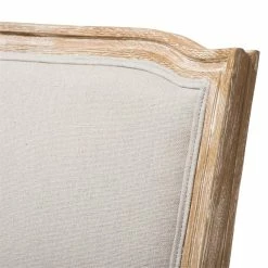 Discount 🎁 Baxton Studio Cadencia Dining Side Chair In Weathered Oak And Beige 🌟 -Cheap Office Chairs Store 1707506 5 L