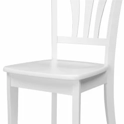 Deals 🎉 Corliving Dillon Dining Chair In White Wood (Set Of 2) 🥰 -Cheap Office Chairs Store 1724733 10 L