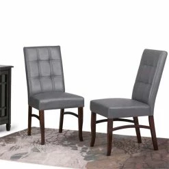 Discount 👏 Simpli Home Ezra Dining Chair In Stone Gray Faux Leather (Set Of 2) ✨ 9 Discount 👏 Simpli Home Ezra Dining Chair In Stone Gray Faux Leather (Set Of 2) ✨ -Cheap Office Chairs Store 1728504 1 L