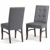 Discount 👏 Simpli Home Ezra Dining Chair In Stone Gray Faux Leather (Set Of 2) ✨ -Cheap Office Chairs Store 1728504 L